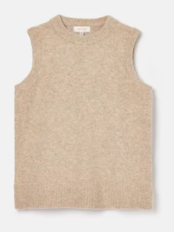 Holly Camel Longline Knitted Vest