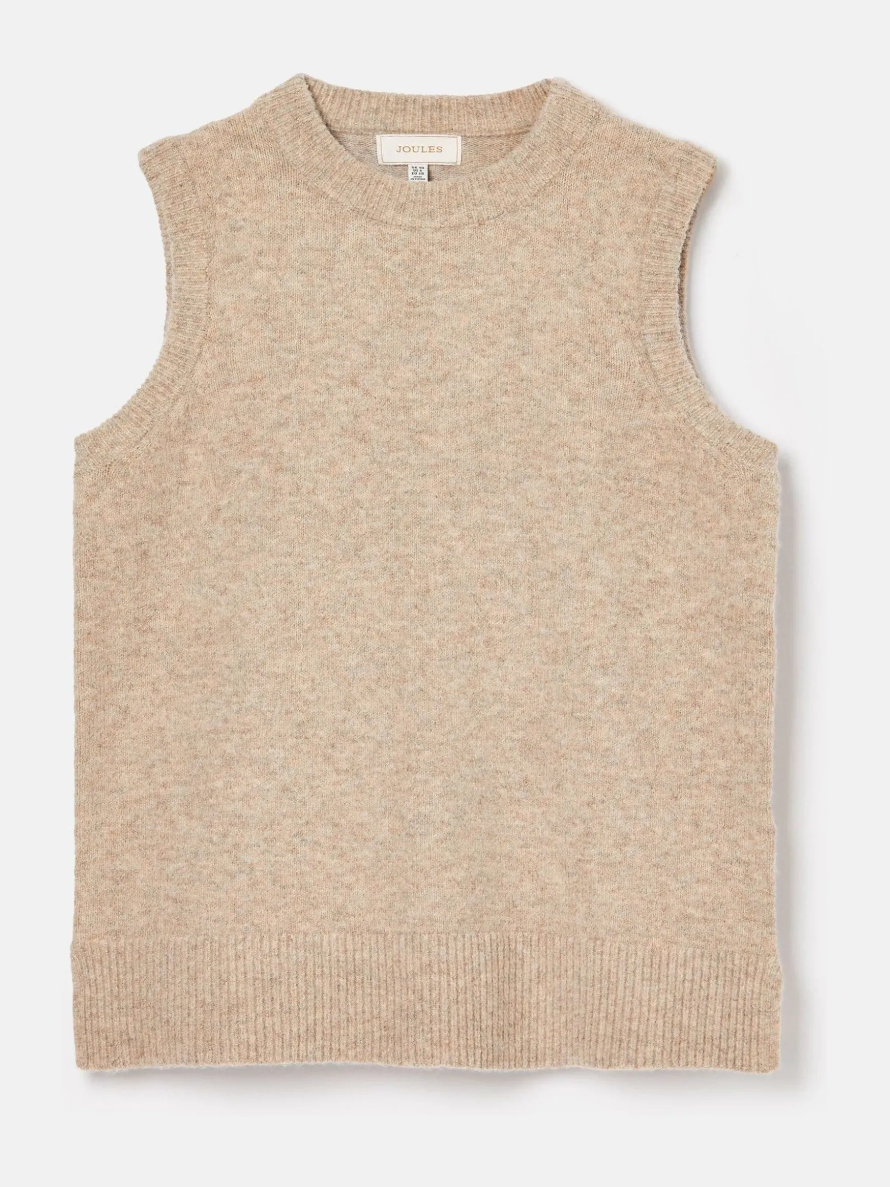 Holly Camel Longline Knitted Vest