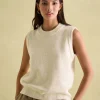 Holly Cream Regular Fit Knitted Vest