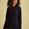 Holton Navy Blue Corduroy Blazer