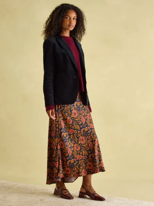 Holton Navy Blue Corduroy Blazer