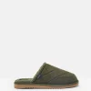 Homebound Dark Green Quilted Slippers