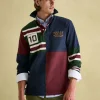 Hotch Potch Navy Embellished Striped Rugby Shirt