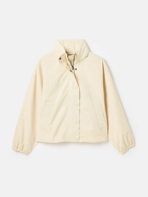 Hove Cream Waterproof Windbreaker Jacket
