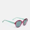 Hyacinth Red Round Rimmed Sunglasses