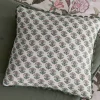 Indienne Green 100% Cotton Printed Cushion