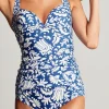 Jasmine Blue Mosaic Tankini Top