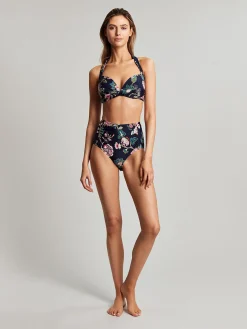 Jasmine Navy Floral Bikini Top