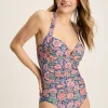 Jasmine Navy Printed Swimsuit
