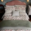 Juliette Floral Green 100% Cotton Bedding Set