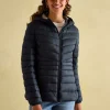 Kenley Navy Showerproof Padded Coat with Hood