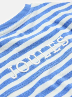 Kids' Ahoy There Blue/White Crew Neck Towelling Sweatshirt
