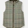 Kids' Atwell Khaki Green Showerproof Reversible Gilet