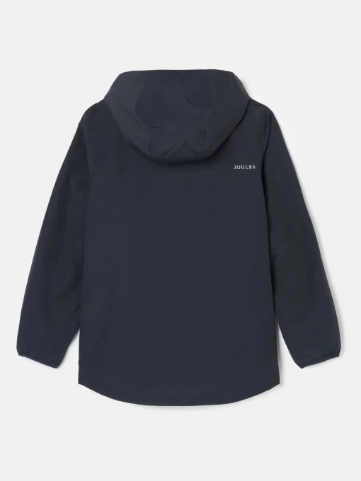 Kids' Ayston Navy Blue Waterproof Fleece Lined Raincoat