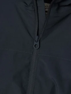 Kids' Ayston Navy Blue Waterproof Fleece Lined Raincoat