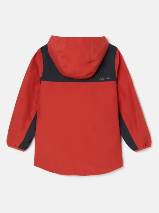 Kids' Ayston Orange Colourblock Waterproof Fleece Lined Raincoat
