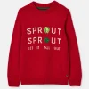 Kids' Cracking Red Intarsia Knitted Festive Jumper