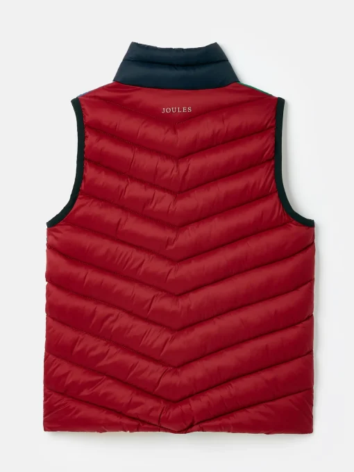 Kids' Crofton Blue & Green Hotchpotch Showerproof Quilted Gilet