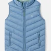 Kids' Crofton Blue Showerproof Quilted Gilet