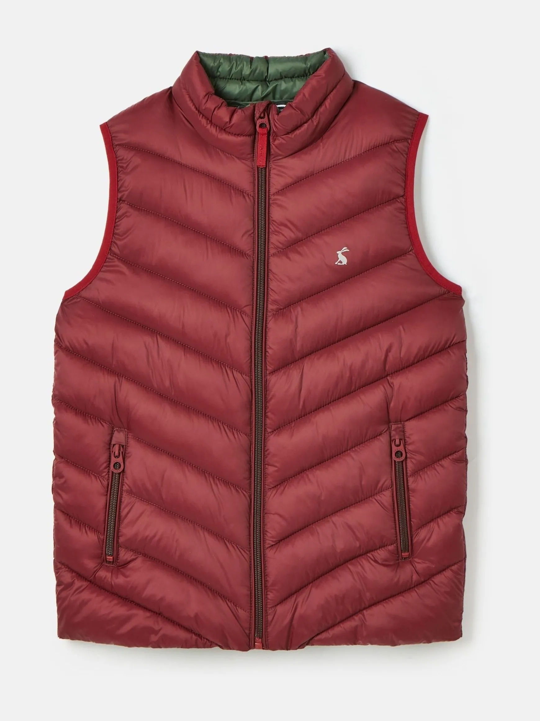 Kids' Crofton Burgundy Red Showerproof Quilted Gilet