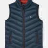 Kids' Crofton Navy Blue Showerproof Quilted Gilet