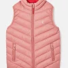 Kids' Crofton Pink Showerproof Quilted Gilet