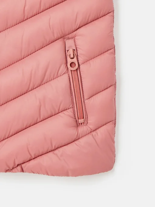 Kids' Crofton Pink Showerproof Quilted Gilet