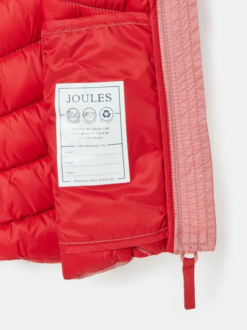 Kids' Crofton Pink Showerproof Quilted Gilet