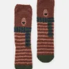 Kids' Fluffy Brown Character Socks