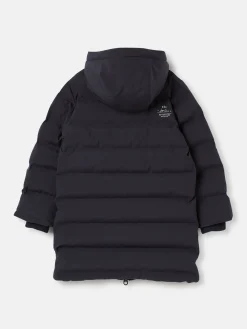 Kids' Padwell Navy Blue Waterproof Padded Coat with Hood