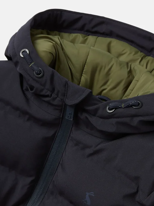 Kids' Padwell Navy Blue Waterproof Padded Coat with Hood