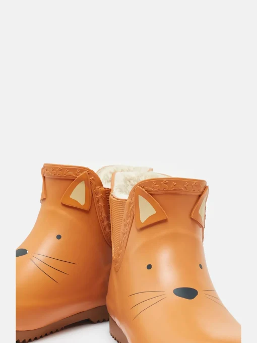 Kids' Raindance Orange Kids' Character Fleece Lined Ankle Wellies