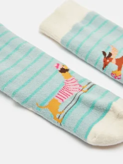 Kids' Runaround Blue Grippy Socks