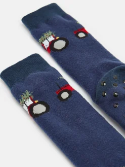 Kids' Runaround Blue/Navy Grippy Socks