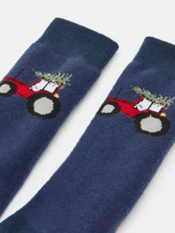 Kids' Runaround Blue/Navy Grippy Socks