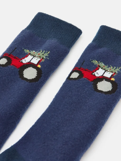 Kids' Runaround Blue/Navy Grippy Socks