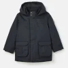 Kids' Ultimate Navy Blue Waterproof Coat with Quilted Lining