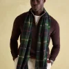 Langtree Green & Navy Scarf