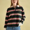 Lara Green/Pink Boxy Fit Rugby Shirt