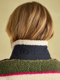 Lottie Multi stripe Borg Fleece Jacket