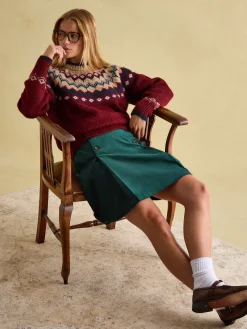 Lowry Red/Navy Fair Isle Jumper