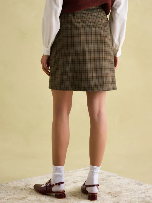 Maize Check Skirt
