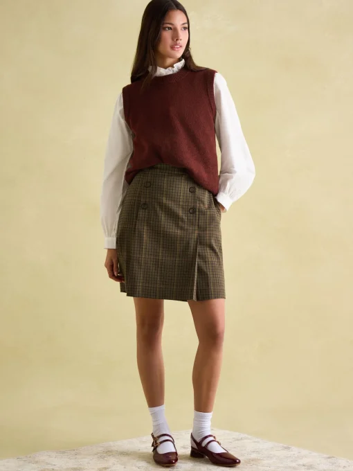 Maize Check Skirt