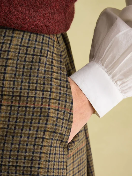Maize Check Skirt