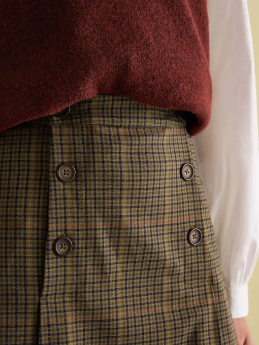 Maize Check Skirt