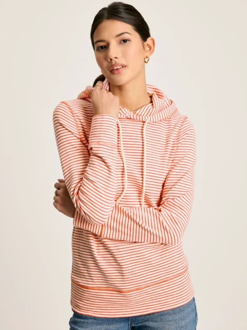 Marlston Red Stripe Slim Fit Hoodie