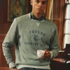 Mason Grey Marl Graphic Crew Neck Jumper