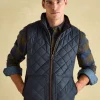 Maynard Navy Blue Diamond Quilted Gilet