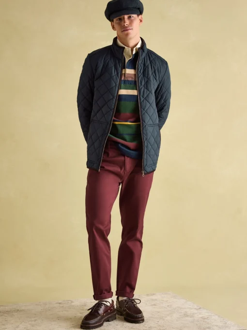 Maynard Navy Blue Diamond Quilted Jacket