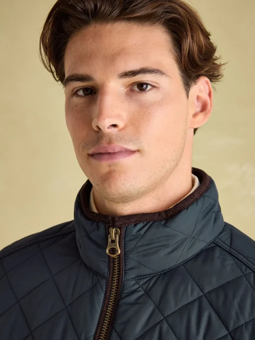 Maynard Navy Blue Diamond Quilted Jacket